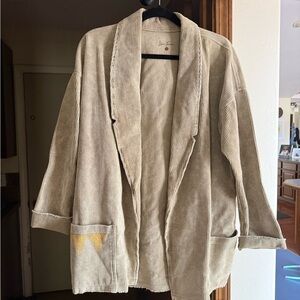 Stylish Snake Corduroy Blazer